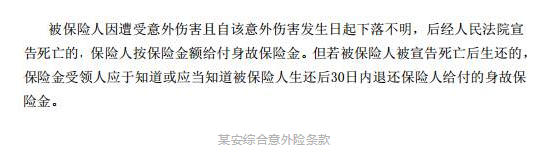 旅游失蹤什么保險能賠？